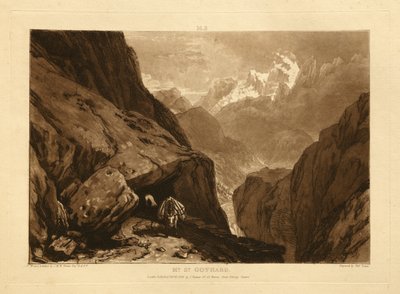 Saint-Gotthard-vuori tekijältä Joseph Mallord William Turner