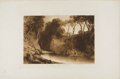 Lähellä Blair Atholia, levy 30 Liber Studiorumilta tekijältä Joseph Mallord William Turner