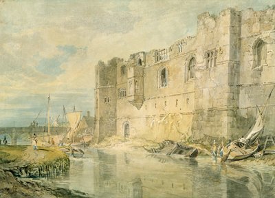 Newark-upon-Trent, n. 1796 (akvarelli grafiitin päällä paperille) tekijältä Joseph Mallord William Turner