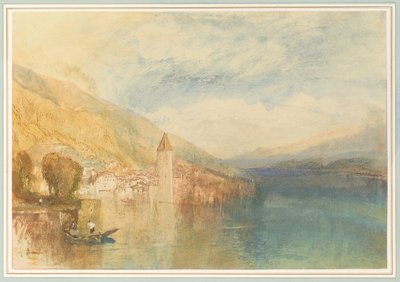 Oberhofen Thun-järvellä, Sveitsi tekijältä Joseph Mallord William Turner
