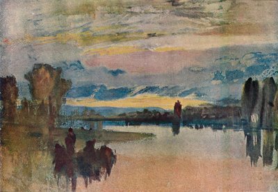 Petworthin järvellä - ilta, 1909 tekijältä Joseph Mallord William Turner