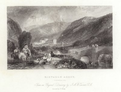 Rievaulx Abbey Yorkshiressa tekijältä Joseph Mallord William Turner