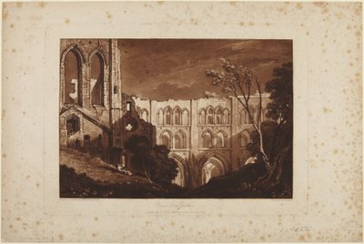 Rievaulx Abbey, Yorkshire tekijältä Joseph Mallord William Turner