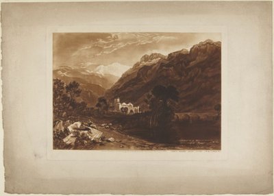 Kohtaus Alpeilla tekijältä Joseph Mallord William Turner