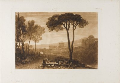 Scene in the Companions, levy 38 Book of Studiesista tekijältä Joseph Mallord William Turner