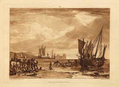 Kohtaus Ranskan rannikolla tekijältä Joseph Mallord William Turner