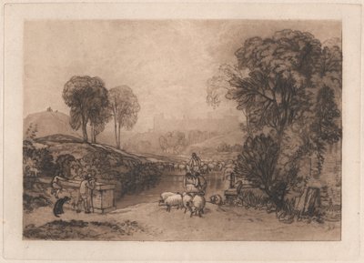 Lampaiden pesu, Windsor tekijältä Joseph Mallord William Turner