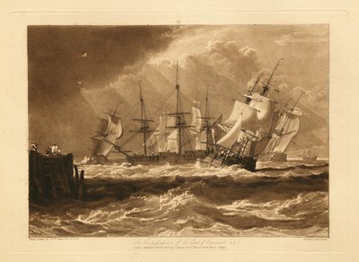 Laivoja kevyessä tuulessa tekijältä Joseph Mallord William Turner