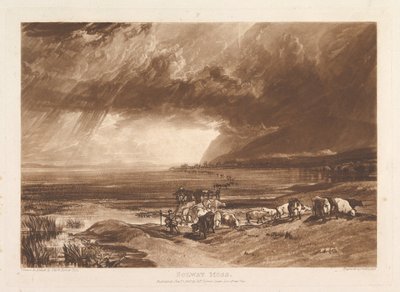 Solway Moss Liber Studiorum, osa XI, levy 52, 1. tammikuuta 1816. tekijältä Joseph Mallord William Turner