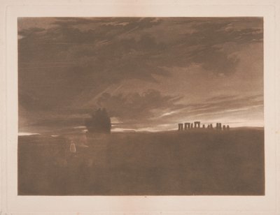 Stonehenge päivänkoitteessa tekijältä Joseph Mallord William Turner
