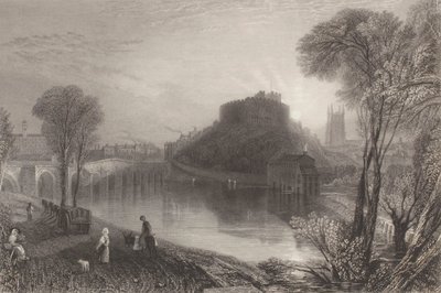 Tamworthin linna, Staffordshire tekijältä Joseph Mallord William Turner