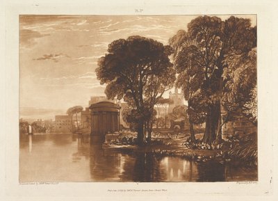 The Alcove, Isleworth Liber Studiorum, osa XIII, levy 63, 1. tammikuuta 1819. tekijältä Joseph Mallord William Turner