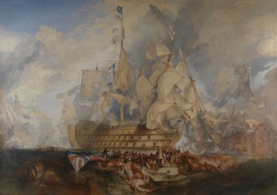 Trafalgarin taistelu, 21. lokakuuta 1805 tekijältä Joseph Mallord William Turner