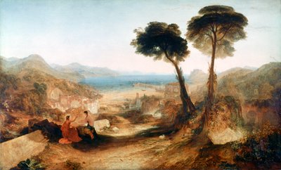 Baiaen lahti Apollon ja Sibylin kanssa, v. 1823. tekijältä Joseph Mallord William Turner