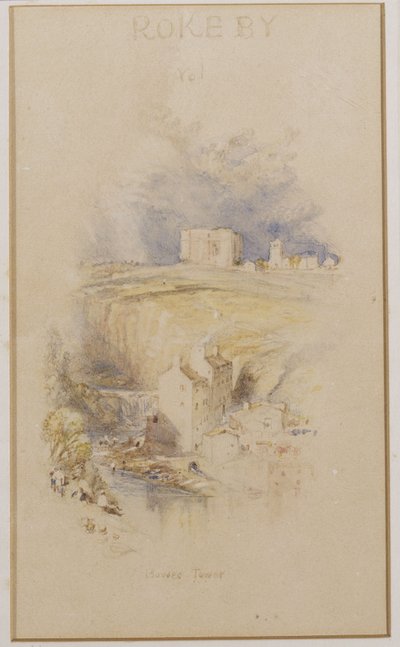 Bowes Tower, noin 1833 tekijältä Joseph Mallord William Turner
