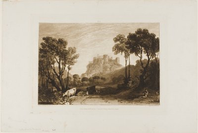 Castle Above the Meadows, levy 8 Liber Studiorumilta tekijältä Joseph Mallord William Turner