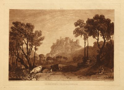Linna niittyjen yläpuolella tekijältä Joseph Mallord William Turner