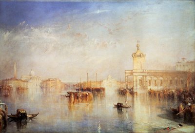 Dogana, San Giorgio, Citella, Europan portailta, Venetsia, 1842. tekijältä Joseph Mallord William Turner