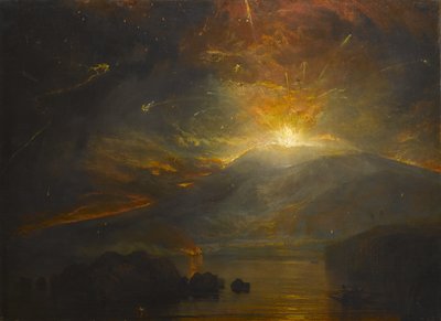 Soufriere-vuorten purkaus St. Vincentin saarella, 30. huhtikuuta 1812, 1815 tekijältä Joseph Mallord William Turner