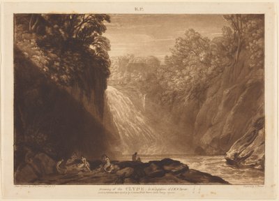 Clyden vesiputous tekijältä Joseph Mallord William Turner
