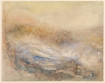 Reinin putoukset Schaffhausenissa tekijältä Joseph Mallord William Turner