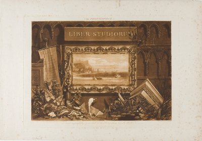 Liber Studiorumin etusivun teos tekijältä Joseph Mallord William Turner