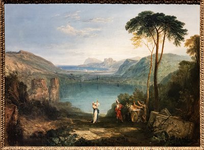 Avernuksen järvi, Aeneas, Cumaean Sybil tekijältä Joseph Mallord William Turner