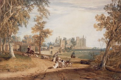Luoteisrintama, Cassiobury, koirien ja metsästäjien kanssa, tekijältä Joseph Mallord William Turner