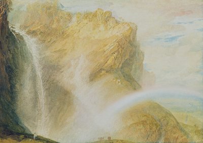 Reichenbachin yläputous (akvarelli paperille) tekijältä Joseph Mallord William Turner