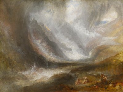 Aostan laakso: lumimyrsky, lumivyöry ja ukkosmyrsky tekijältä Joseph Mallord William Turner