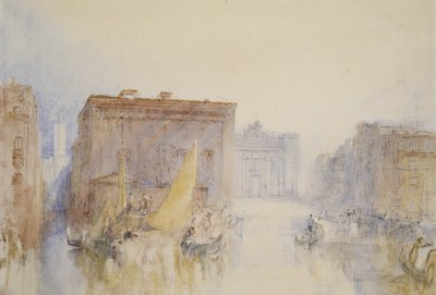 Venetsia: Accademia, 1840 (wc kynällä ja musteella paperilla) tekijältä Joseph Mallord William Turner