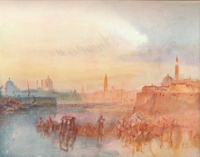 Venetsia: Tervehdys S. Giorgio Maggiorelta, 1909 tekijältä Joseph Mallord William Turner