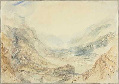 Näkymä St. Gotthardin solassa, Sveitsi tekijältä Joseph Mallord William Turner