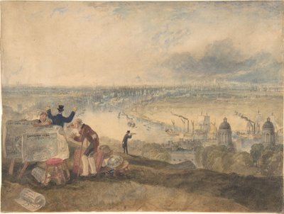Näkymä Lontooseen Greenwichistä tekijältä Joseph Mallord William Turner