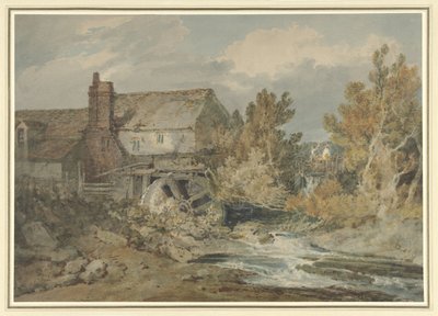 Vesimylly lähellä virtaavaa puroa Vesimylly virtaavan puron varrella tekijältä Joseph Mallord William Turner