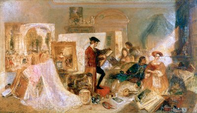Watteau-tutkimus Fresnoys Rulesin mukaan, 1831 tekijältä Joseph Mallord William Turner