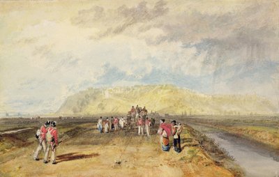 Winchelsea, Sussex, Rye Roadilta (akvarelli ja vartaloväri paperille) tekijältä Joseph Mallord William Turner