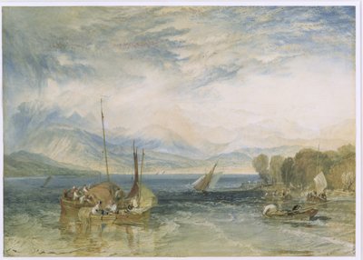 Windermere, 1821 (wc paperilla) (kunnostuksen jälkeinen) tekijältä Joseph Mallord William Turner