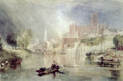 Worcesterin katedraali ja Severn-joki tekijältä Joseph Mallord William Turner