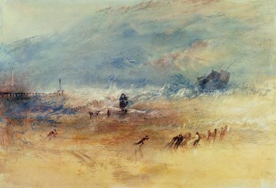 Yarmouth Sands, n. 1840 (akvarelli paperille) tekijältä Joseph Mallord William Turner