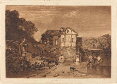 Vesimylly tekijältä Joseph Mallord William Turner and Robert Dunkarton