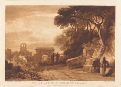 Samarialainen nainen tekijältä Joseph Mallord William Turner and Samuel William Reynolds I
