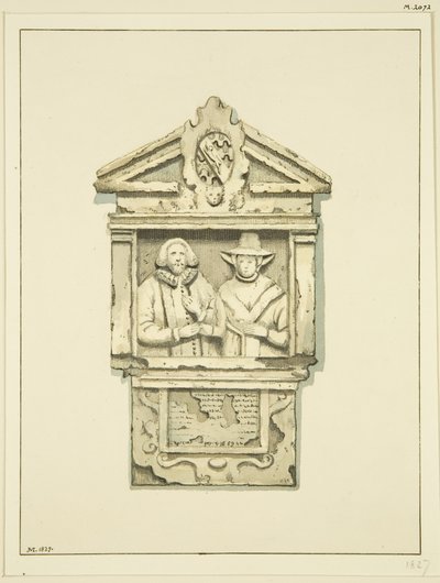 Muistomerkki St Thomasin kirkkopihalla (akvarelli paperille) tekijältä Joseph Manning