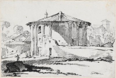 Pyöreä temppeli Piazza Bocca della Veritàlla, Roomassa tekijältä Joseph Marie Vien