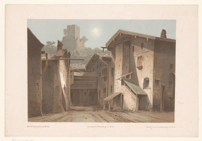 Näkymä Bad Ragaziin Hof-Ragatzin kantoni St. Gallen (otsikko esineessä) tekijältä Joseph Maximilian Kolb
