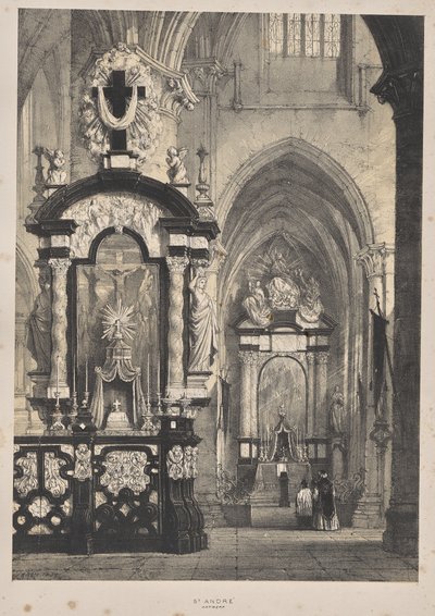 Keskiajan arkkitehtuuri: St. Andre, Antwerpen tekijältä Joseph Nash