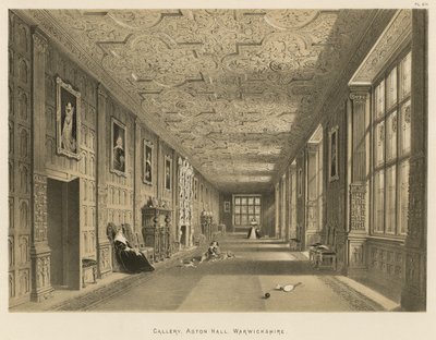 Galleria, Aston Hall, Warwickshire tekijältä Joseph Nash