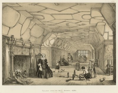 Galleria Hallin yllä, Knowle, Kent tekijältä Joseph Nash