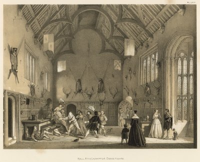 Hall, Athelhampton, Dorsetshire tekijältä Joseph Nash