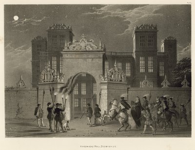 Hardwicke Hall, Derbyshire tekijältä Joseph Nash